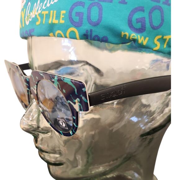 Swatch Eyes Sunglasses LITTLE MAN SW712 002 with interchangeable Frame NOS - Picture 6 of 13